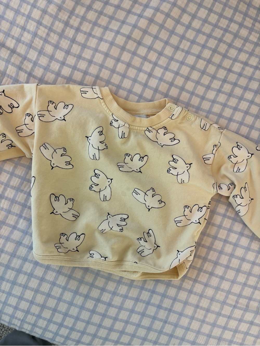 Bobo Choses Pale Yellow Dove Sweatshirt